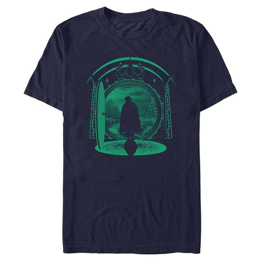 The Lord of the Rings Hobbit Door Silhouette T-Shirt - XL-0