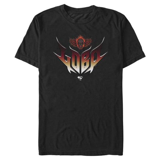 Supergirl Men's Lobo Skull Logo T-Shirt-0