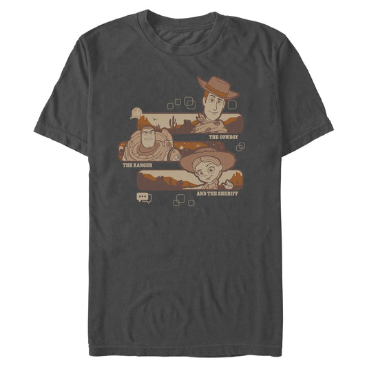 Toy Story Five Men's Cowboy Ranger Sheriff T-Shirt-0