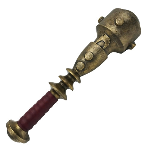 Masters of the Universe Man-At-Arms Mace Prop Replica showing sand-cast brass detail.