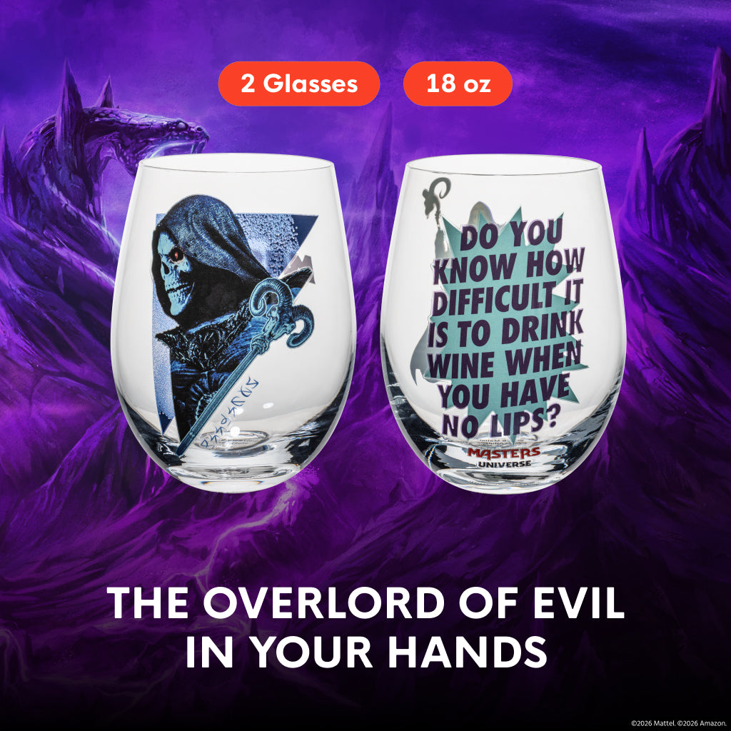 Masters of the Universe™ 2026 Movie Skeletor™ Stemless Glasses (Mattel Creations) - Masters of the Universe™ 2026 Movie Skeletor™ Stemless Glasses (Mattel Creations)-2