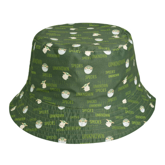 Star Wars Grogu green corduroy bucket hat with character embroidery-1