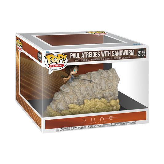 Dune 3 Paul Riding Sandworm Funko Pop! Figure-0