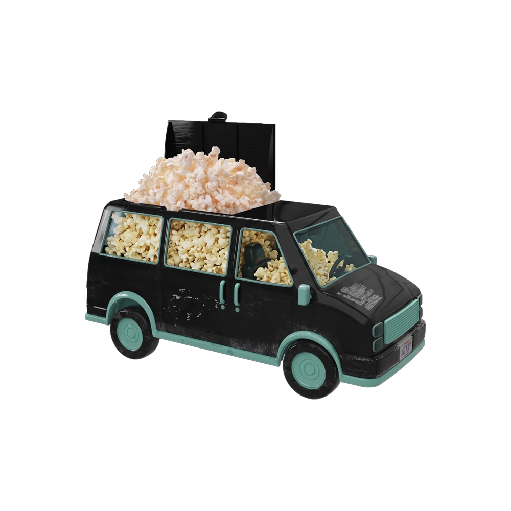 Blumhouse Popcorn Bucket Van