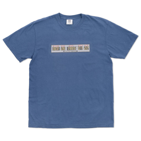 Back to the Future Time Clock 3D Lenticular T-shirt Midnight-0
