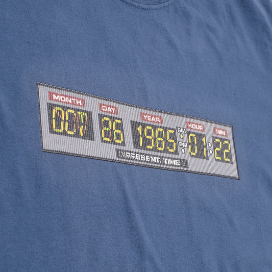 Back to the Future Time Clock 3D Lenticular T-shirt Midnight-3