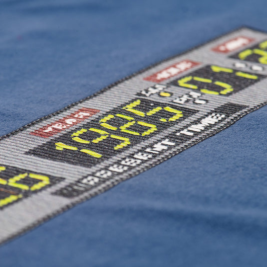 Back to the Future Time Clock 3D Lenticular T-shirt Midnight-2