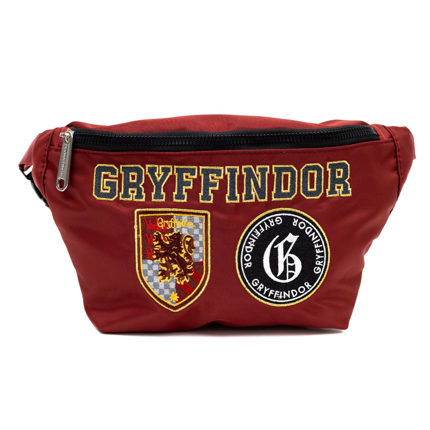 Harry Potter x Buckle-Down Gryffindor Patches Fanny Pack Front View