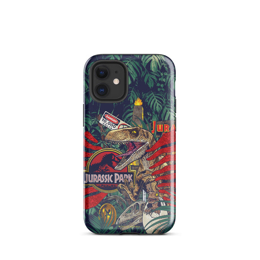 Jurassic Park Jungle Collage Tough Phone Case - iPhone iPhone 16 Pro Max-20