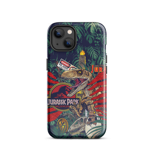 Jurassic Park Jungle Collage Tough Phone Case - iPhone iPhone 16 Pro Max-17