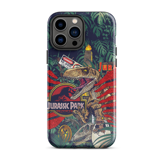 Jurassic Park Jungle Collage Tough Phone Case - iPhone iPhone 16 Pro Max-14