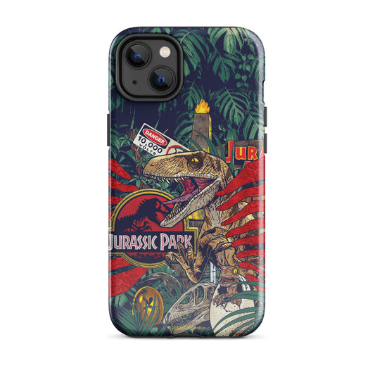 Jurassic Park Jungle Collage Tough Phone Case - iPhone iPhone 16 Pro Max-12