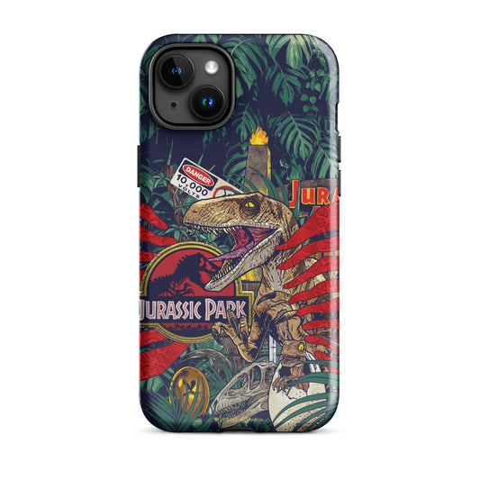 Jurassic Park Jungle Collage Tough Phone Case - iPhone iPhone 16 Pro Max-8