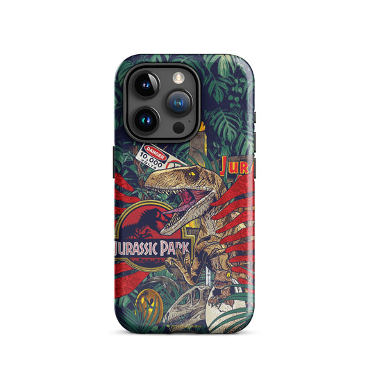 Jurassic Park Jungle Collage Tough Phone Case - iPhone iPhone 16 Pro Max-7