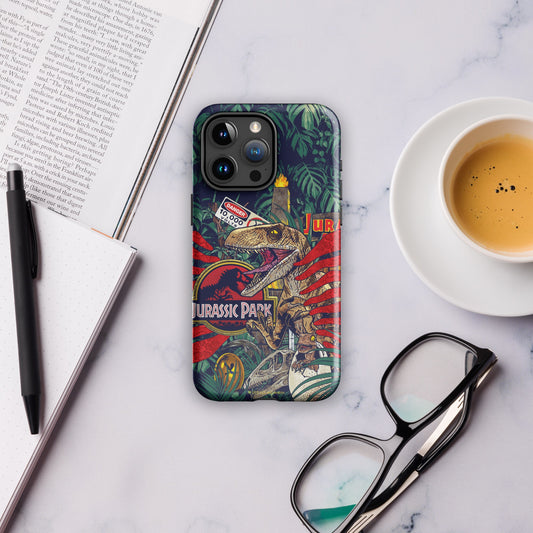 Jurassic Park Jungle Collage Tough Phone Case - iPhone iPhone 16 Pro Max-2