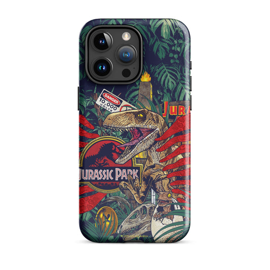 Jurassic Park Jungle Collage Tough Phone Case - iPhone iPhone 16 Pro Max-6