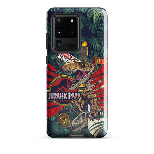 Jurassic Park Jungle Collage Samsung Tough Case Samsung Galaxy S23 Ultra-12