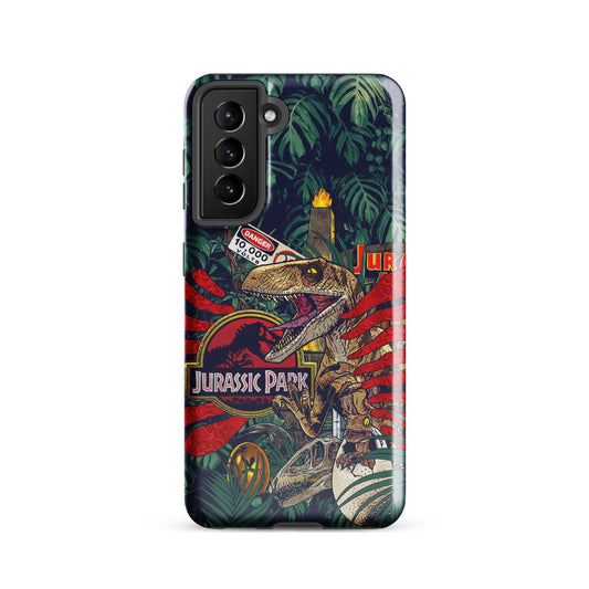 Jurassic Park Jungle Collage Samsung Tough Case Samsung Galaxy S23 Ultra-11
