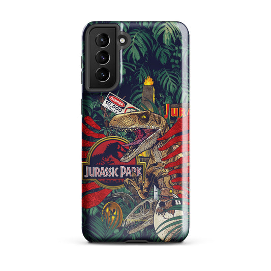 Jurassic Park Jungle Collage Samsung Tough Case Samsung Galaxy S23 Ultra-15