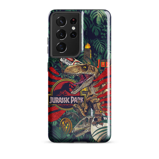 Jurassic Park Jungle Collage Samsung Tough Case Samsung Galaxy S23 Ultra-8