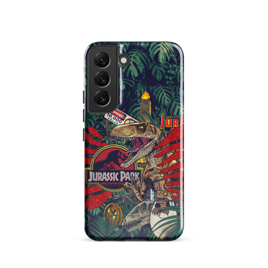 Jurassic Park Jungle Collage Samsung Tough Case Samsung Galaxy S23 Ultra-7