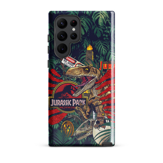 Jurassic Park Jungle Collage Samsung Tough Case Samsung Galaxy S23 Ultra-5