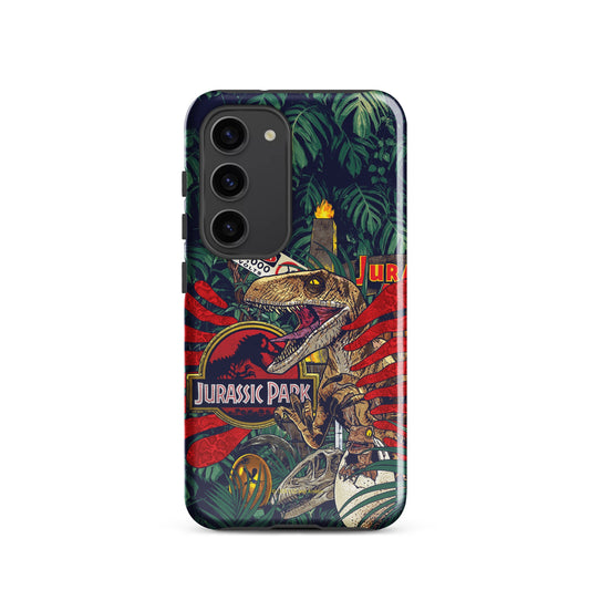 Jurassic Park Jungle Collage Samsung Tough Case Samsung Galaxy S23 Ultra-4