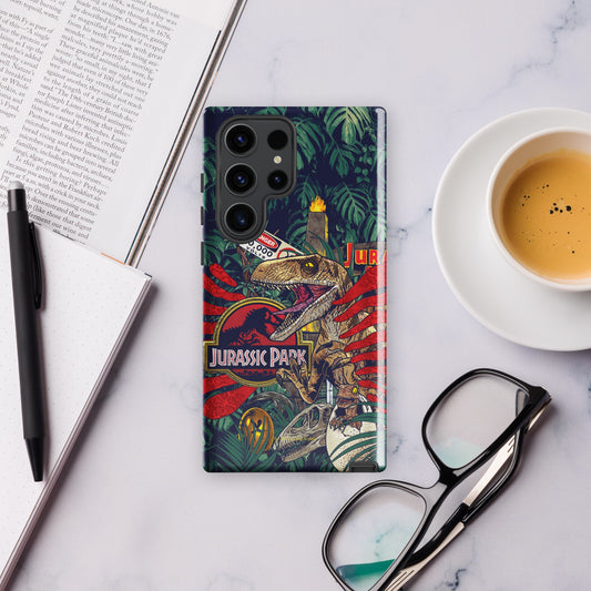 Jurassic Park Jungle Collage Samsung Tough Case Samsung Galaxy S23 Ultra-2
