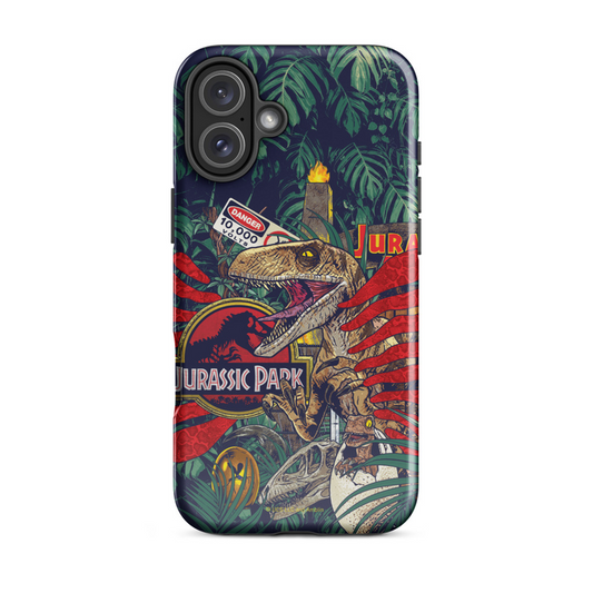 Jurassic Park Jungle Collage Tough Phone Case - iPhone iPhone 16 Pro Max-4