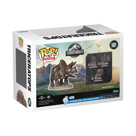 Jurassic Park Fossil Triceratops Funko Pop! Figure-2