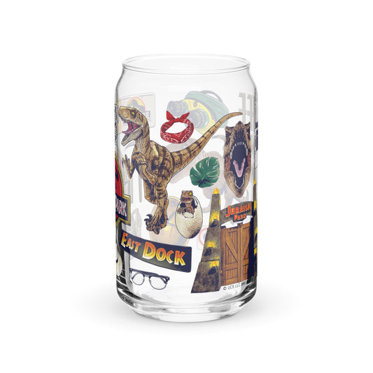 Jurassic Park Icon Collage Can Glass-1
