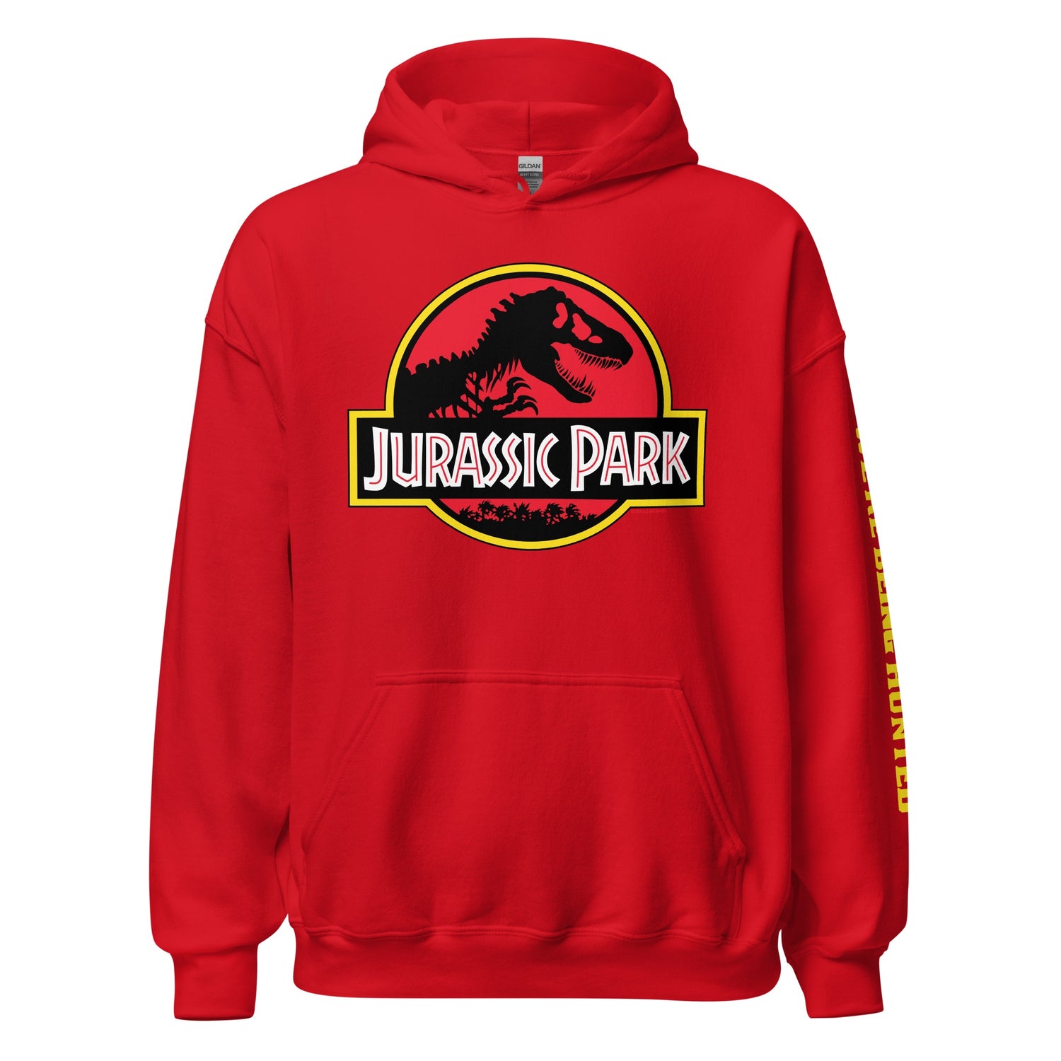 Jurassic Park Logo Unisex Hoodie Red