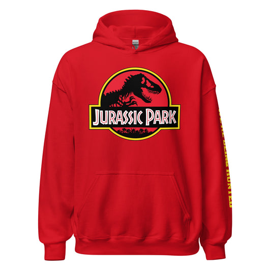 Jurassic Park Logo Unisex Hoodie Grey-6