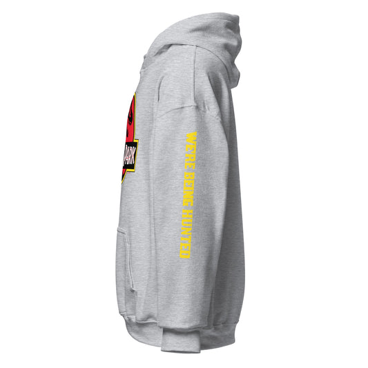 Jurassic Park Logo Unisex Hoodie Grey-5