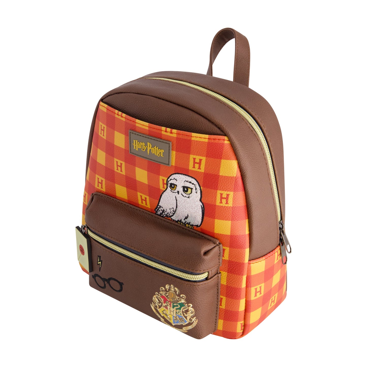 Harry Potter Plaid Hogwarts Crest Mini Backpack