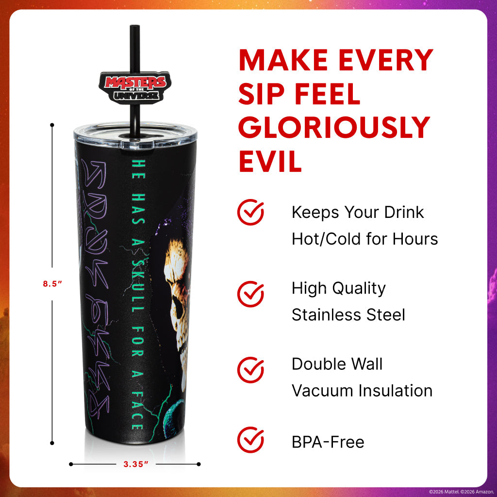 Skeletor Tumbler 2026 Movie edition packaging