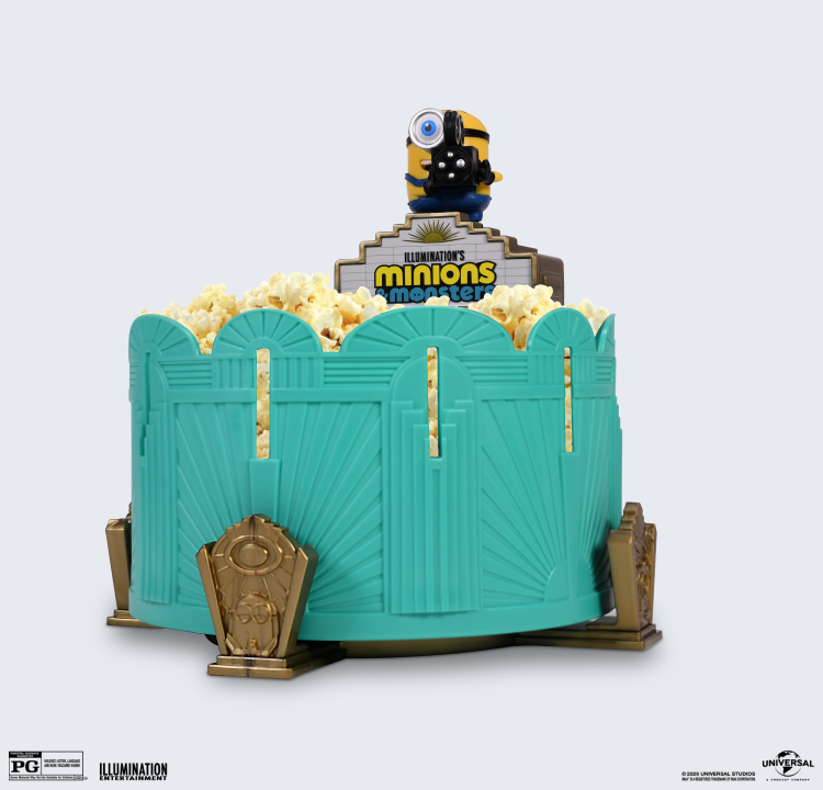 <p>Spin the Minions Zoetrope Popcorn Bucket!</p>