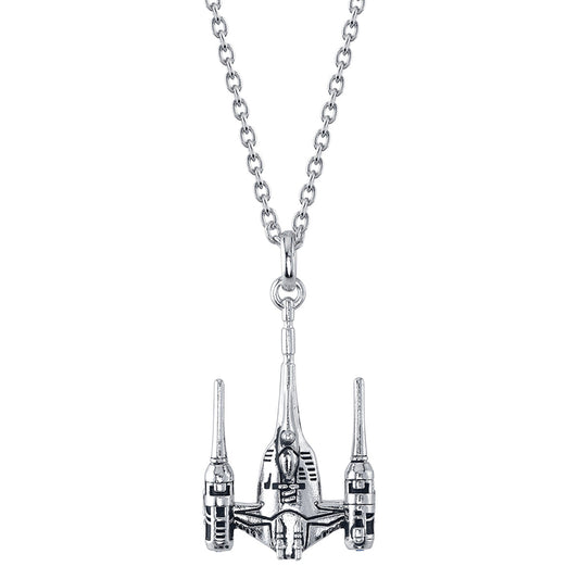 Star Wars x RockLove Naboo N-1 Starfighter Necklace in sterling silver-0