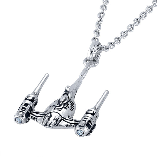 Star Wars x RockLove Naboo N-1 Starfighter Necklace in sterling silver-1
