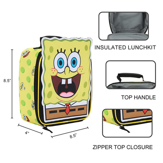 SpongeBob SquarePants Padded Insulated Lunch Tote-8