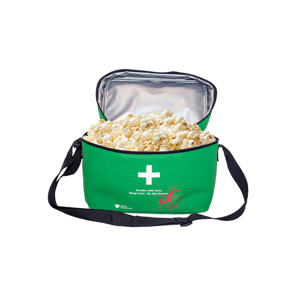 Top open view of the 200 oz capacity interior compartment lined for insulated storage