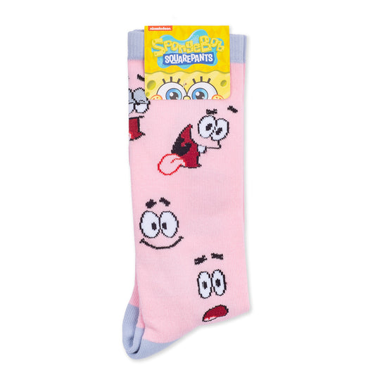 Spongebob SquarePants Patrick Funny Face Crew Socks-3