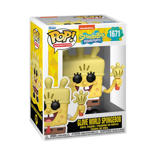 SpongeBob SquarePants 25th Anniversary SpongeBob with Glove Light Funko Pop! Figure-0