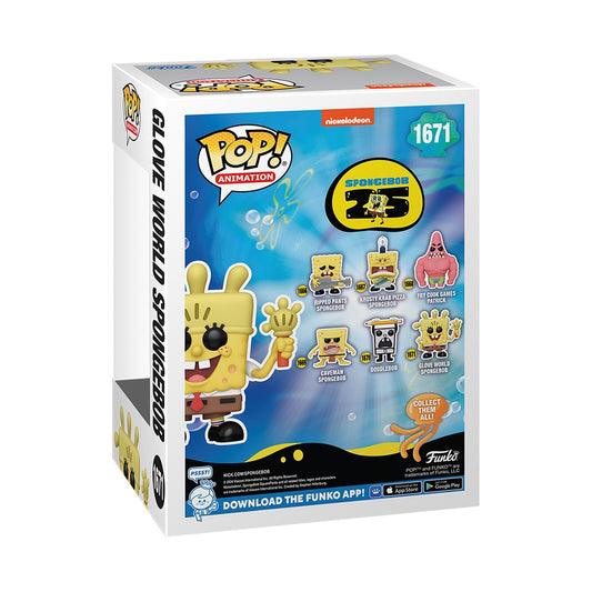 SpongeBob SquarePants 25th Anniversary SpongeBob with Glove Light Funko Pop! Figure-2