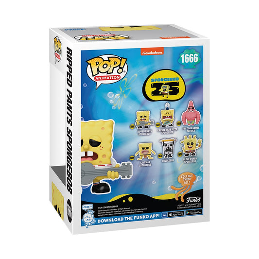 SpongeBob SquarePants 25th Anniversary SpongeBob with Ripped Pants Funko Pop! Figure-2