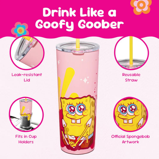 SpongeBob SquarePants Pink Tumbler - 24 oz-5