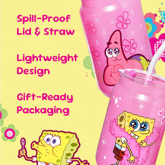 SpongeBob SquarePants Drinking Glasses - Pink-7