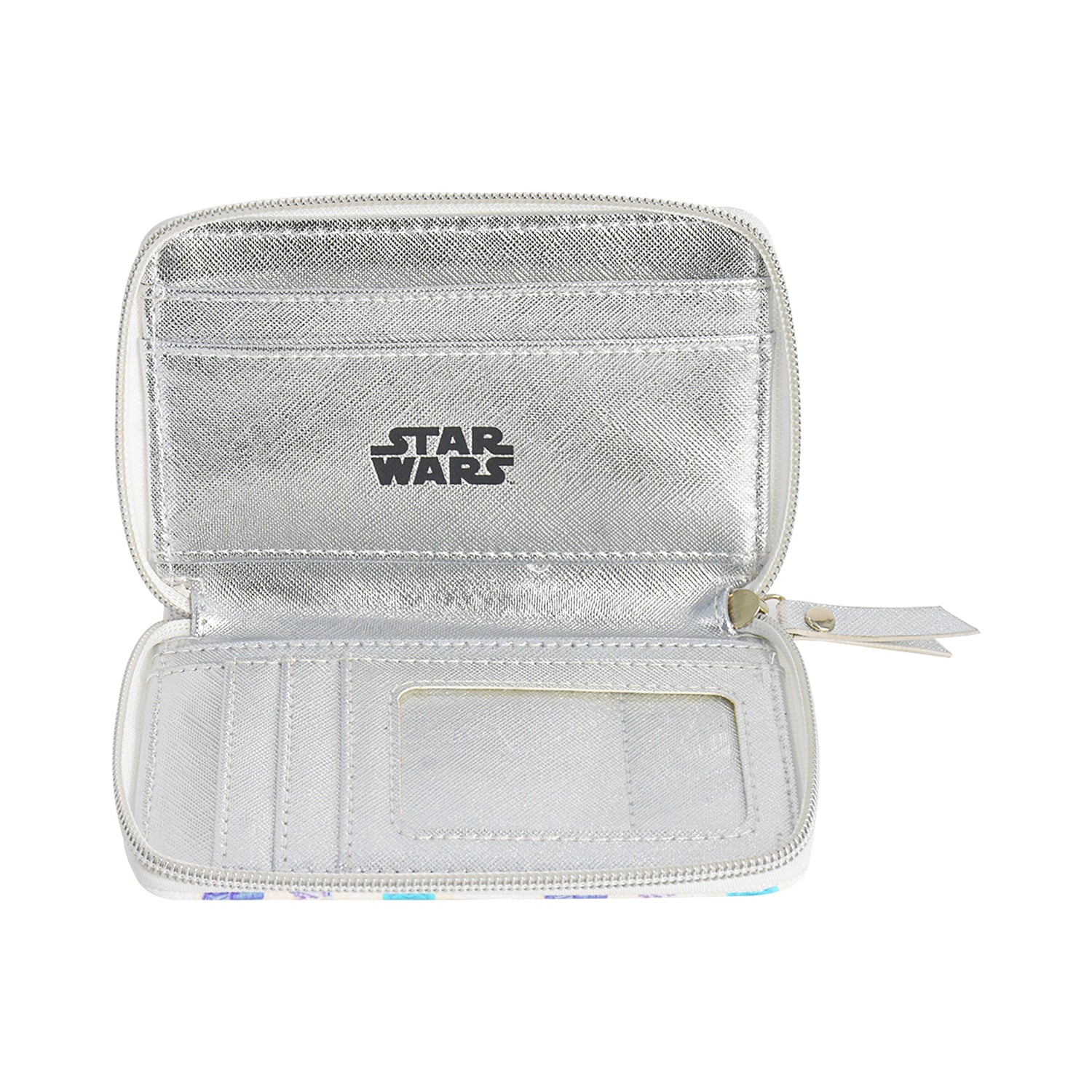 Star Wars Grogu Wallet back view featuring repeating character pattern