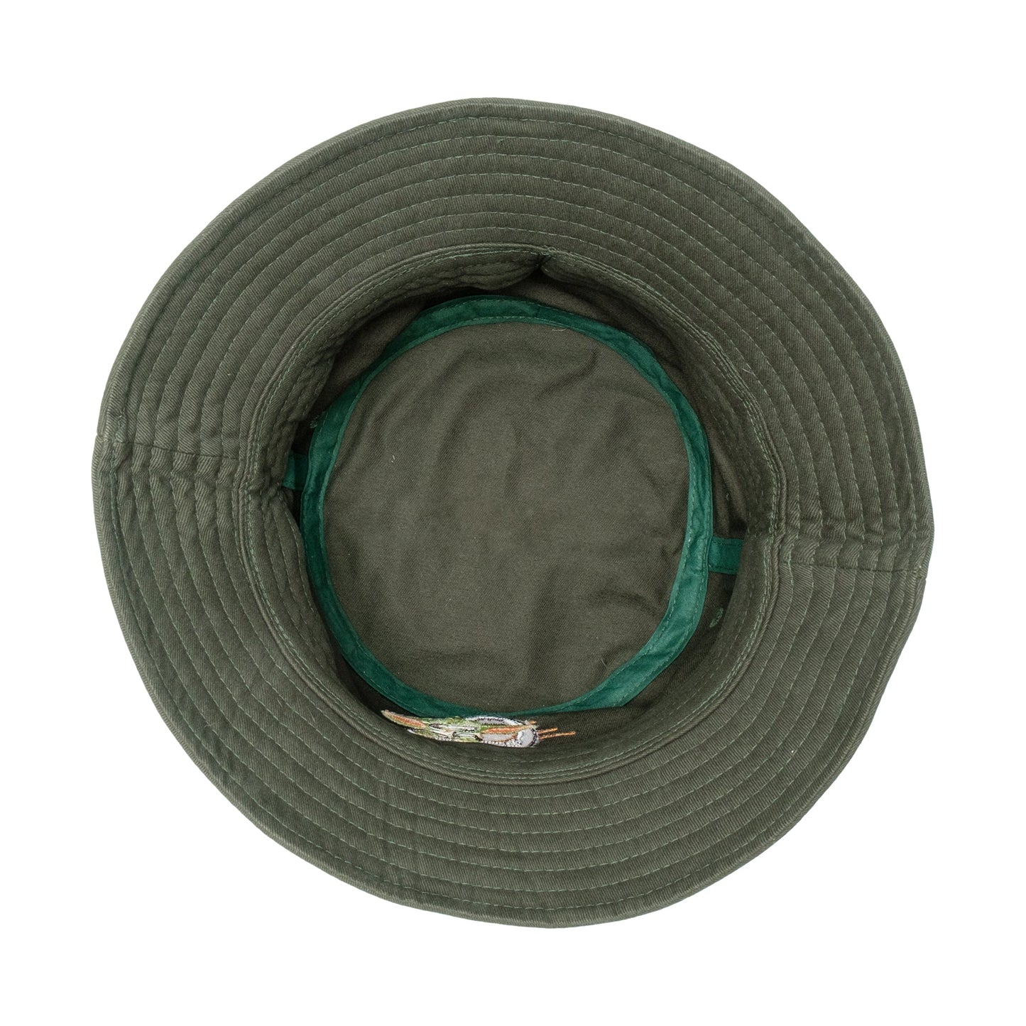 Grogu embroidered green corduroy hat