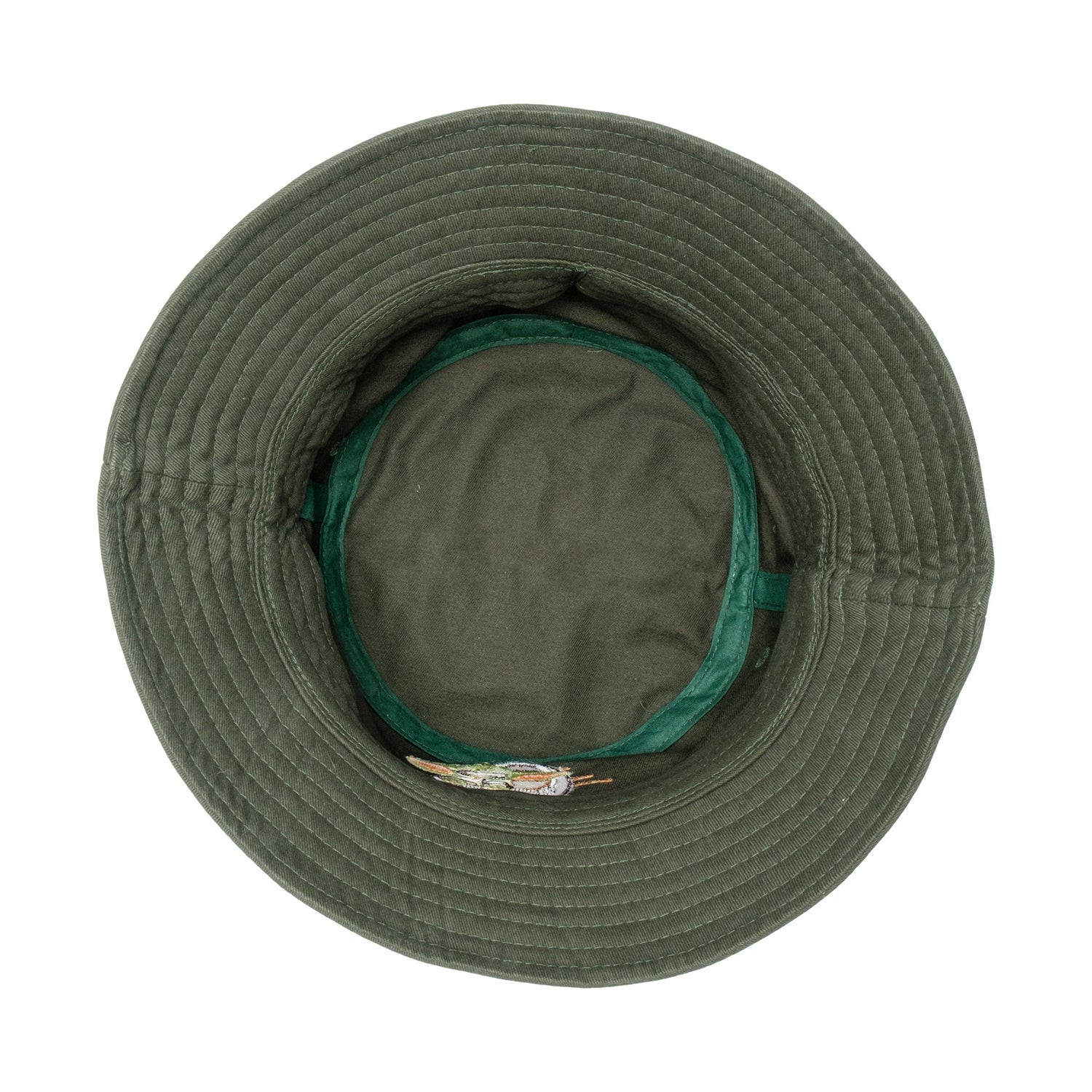 Grogu embroidered green corduroy hat